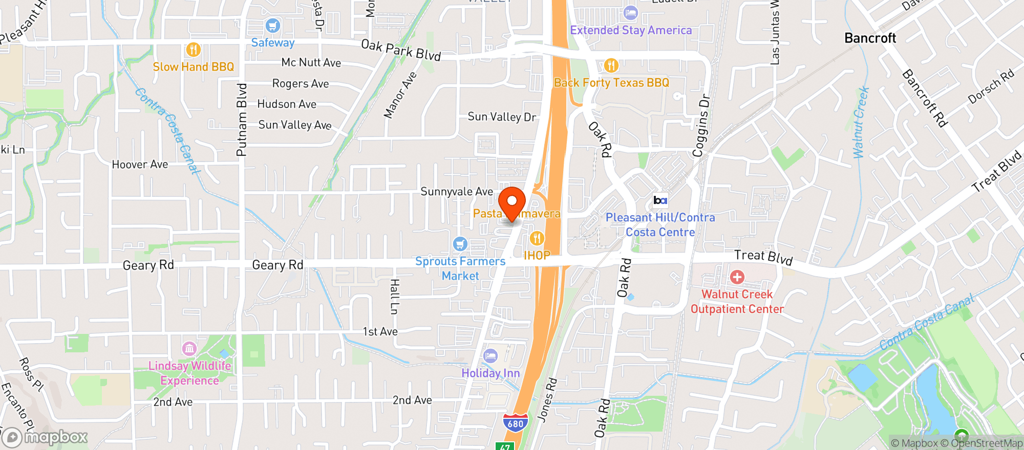 Map showing Ashland Smoke Shop