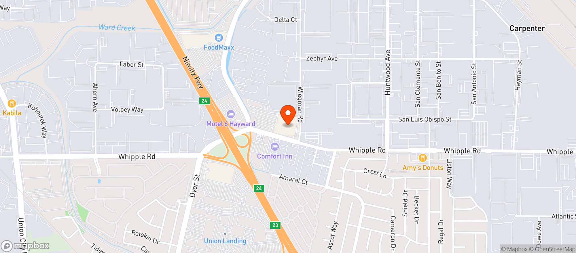 Map showing Target
