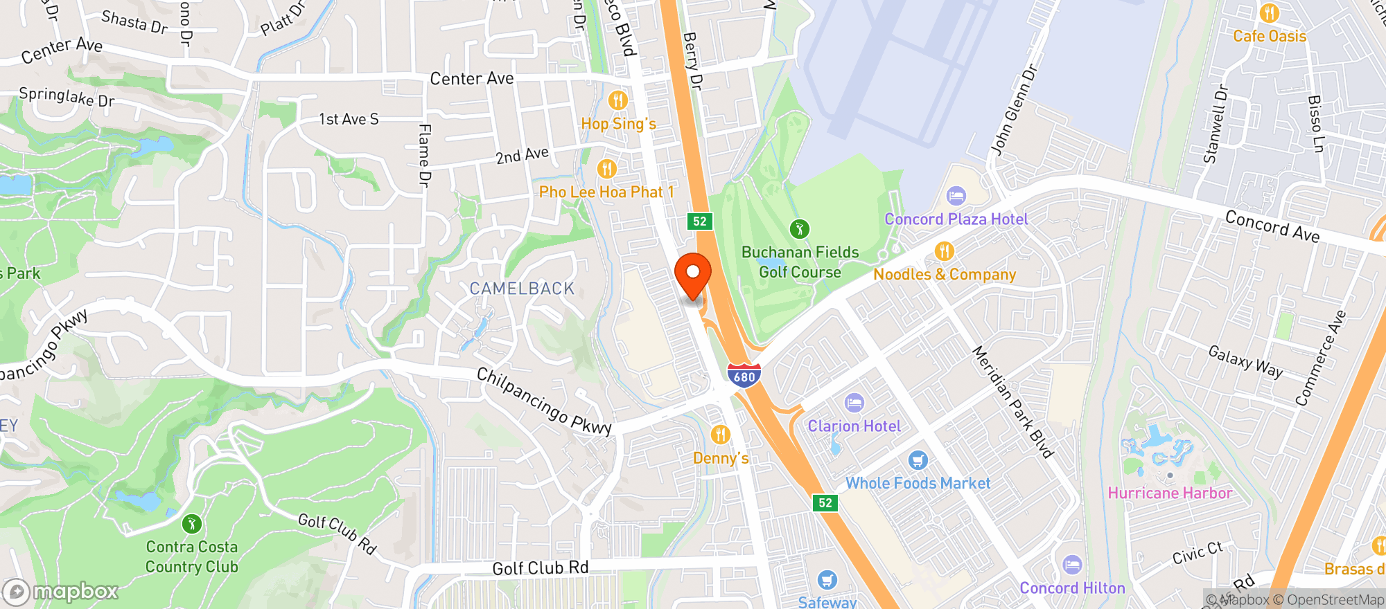 Map showing Target - Pleasant Hill