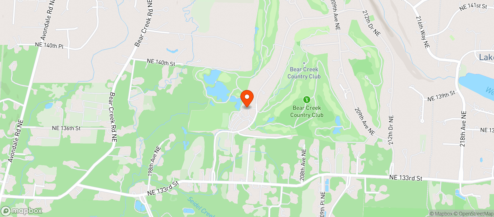 Map showing Bear Creek Country Club #431