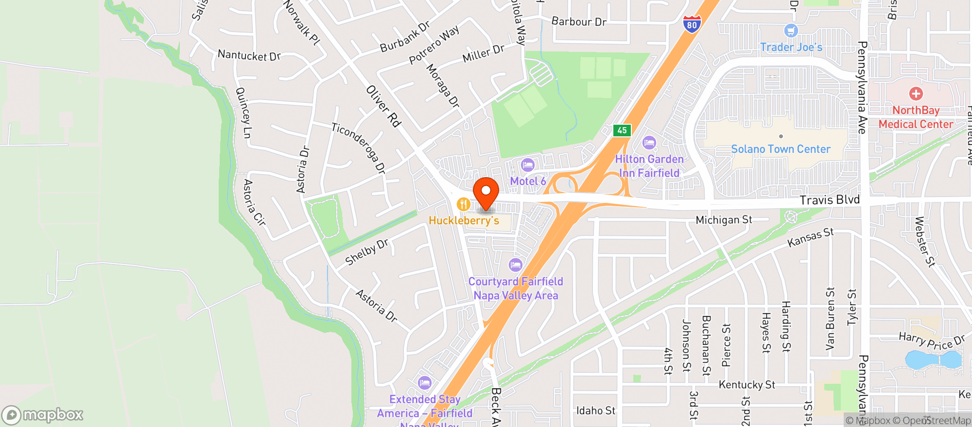 Map showing Raleys