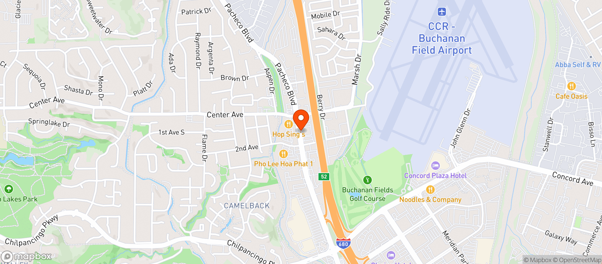 Map showing Paddock Bowl