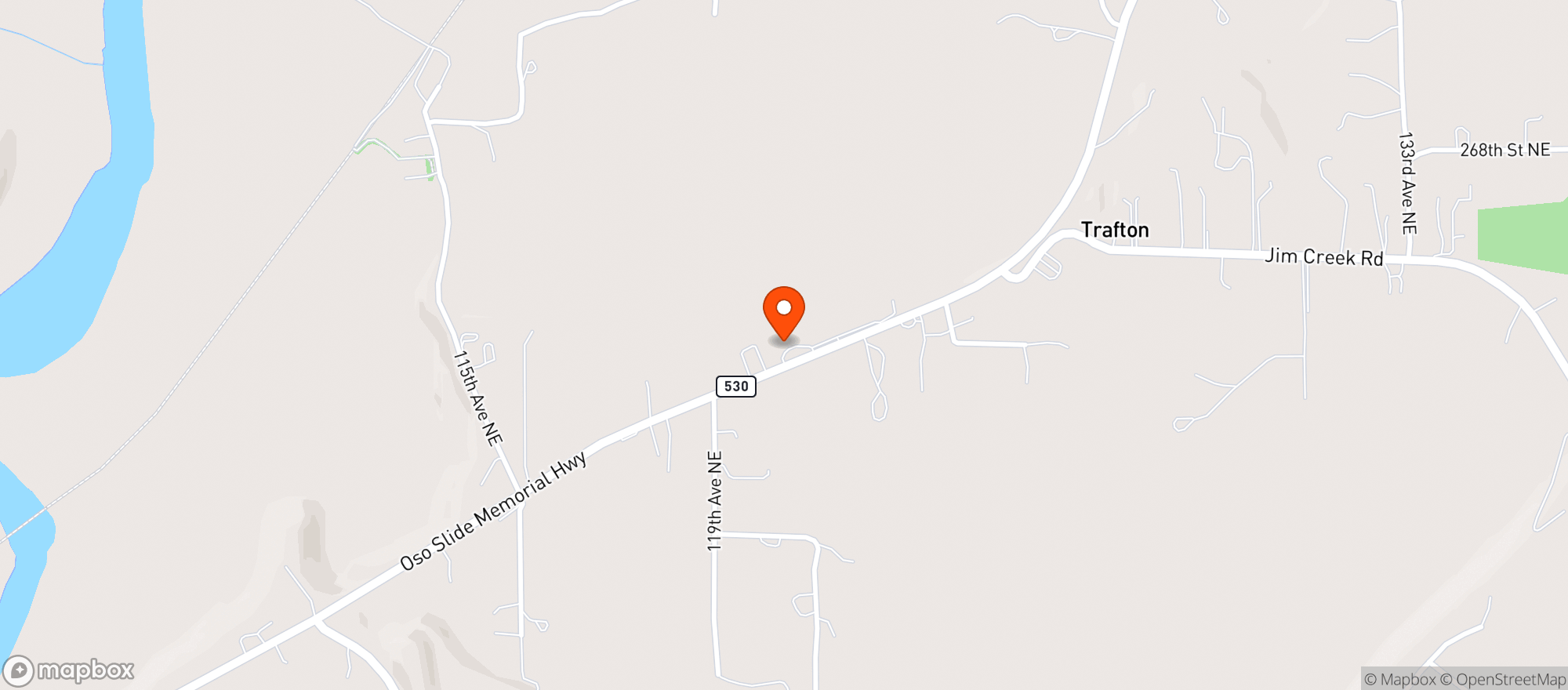 Map showing Trafton General Store