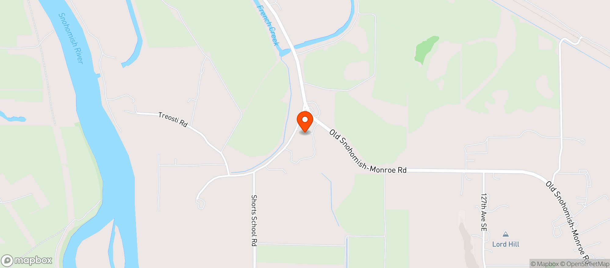 Map showing Dairyland Brewing - Snohomish