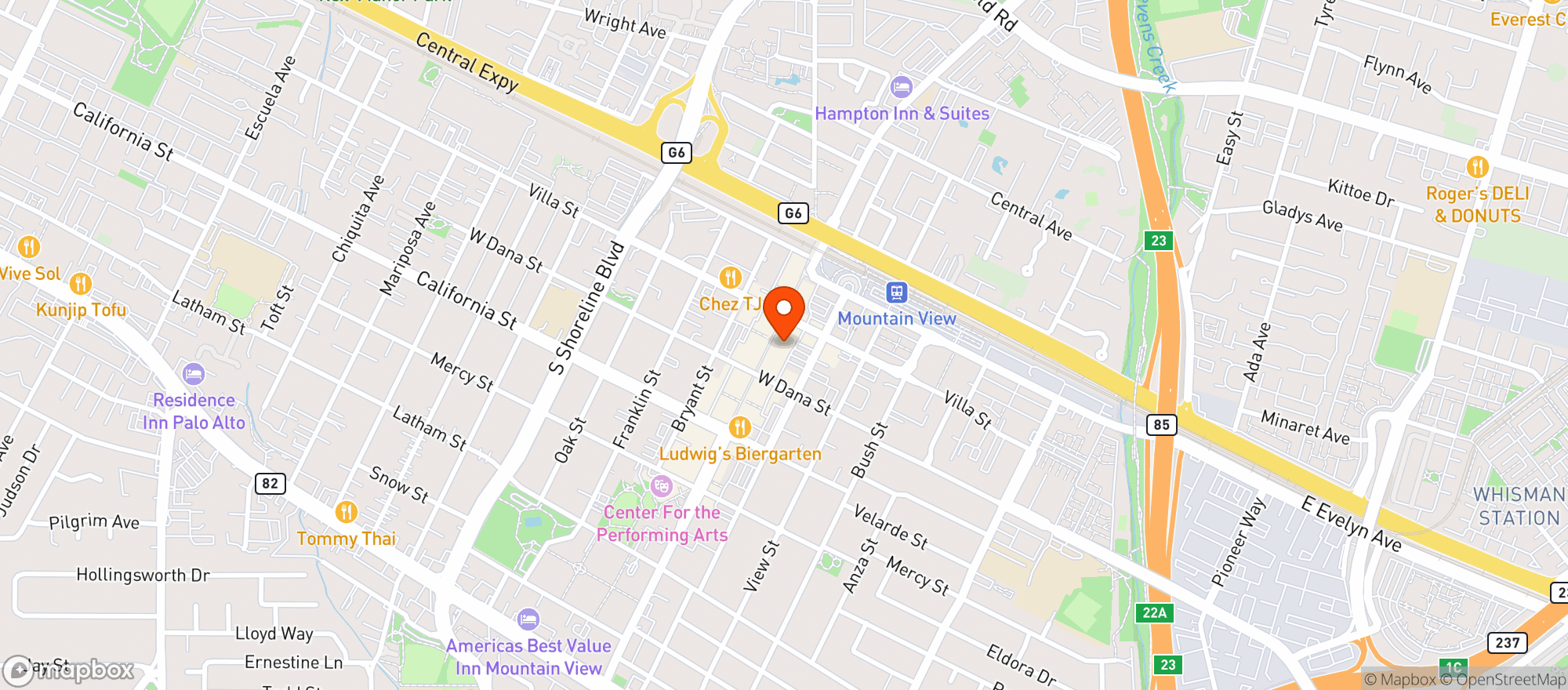 Map showing Molly Magees