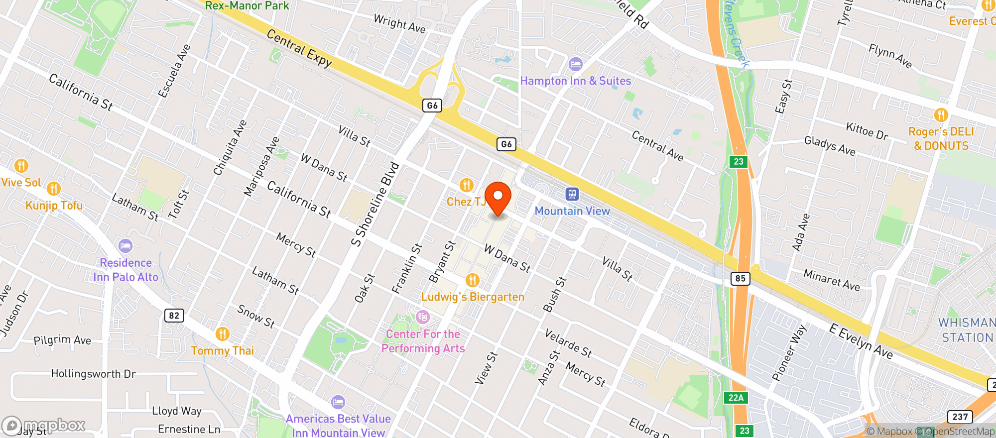 Map showing Ristorante Don Giovani