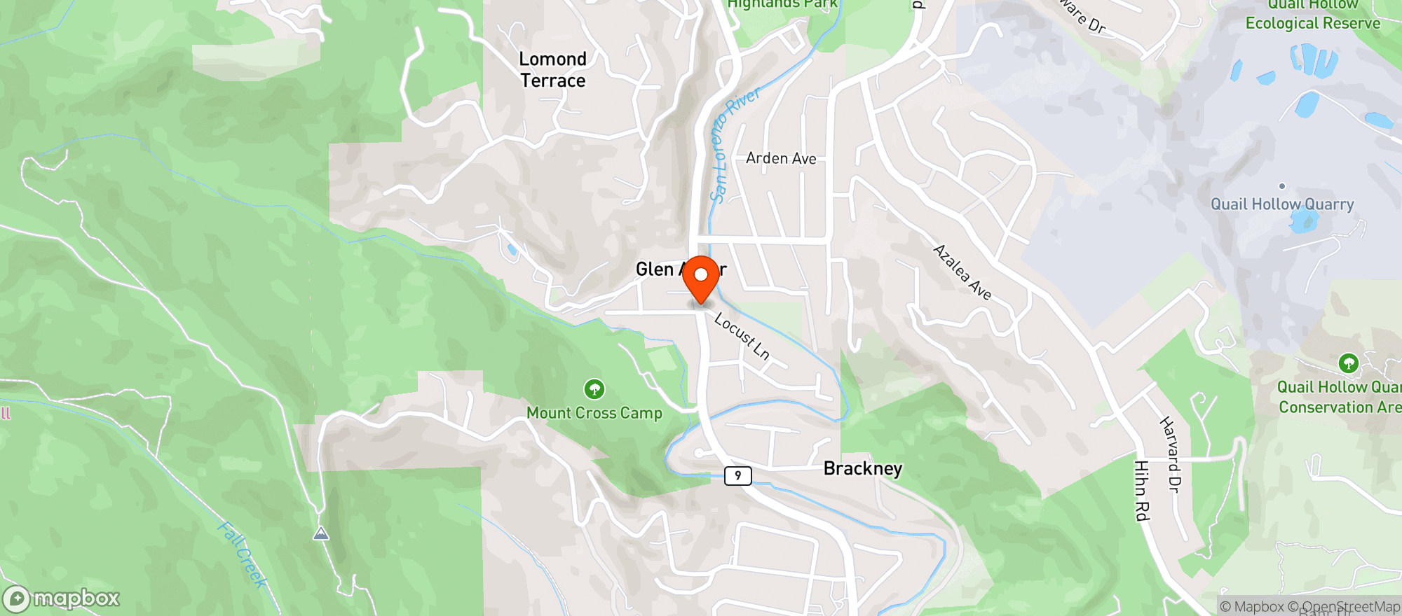 Map showing Masoods Liquor & Deli