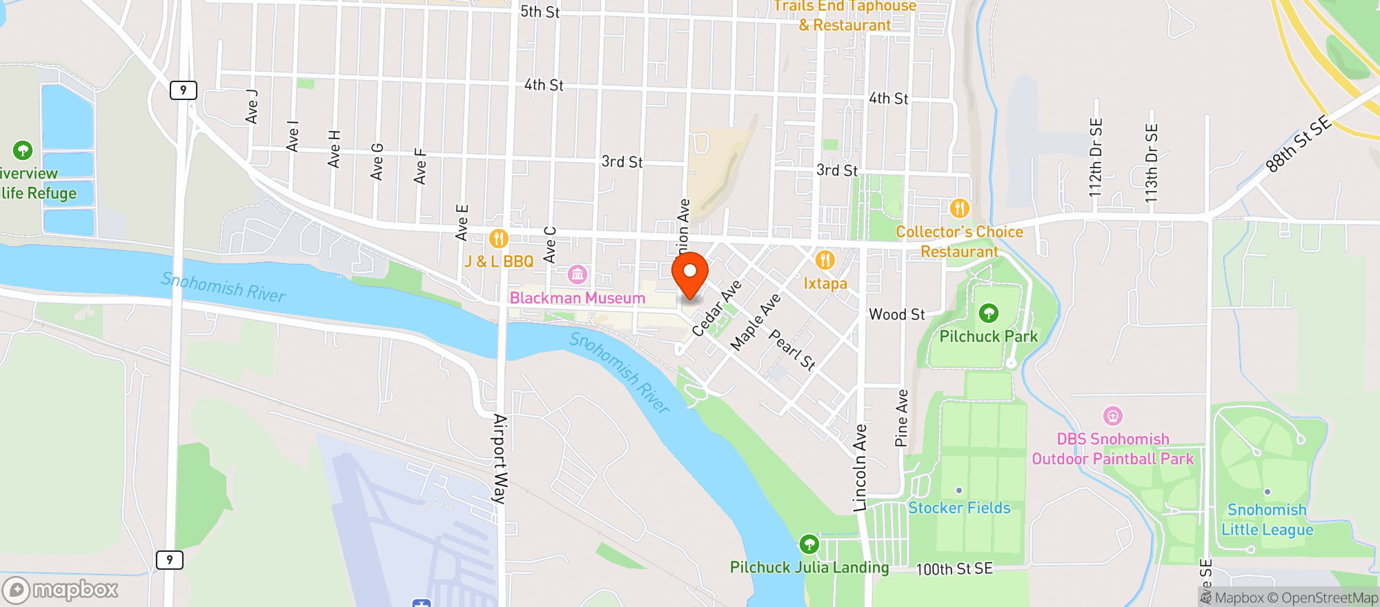 Map showing First & Union Kitchen