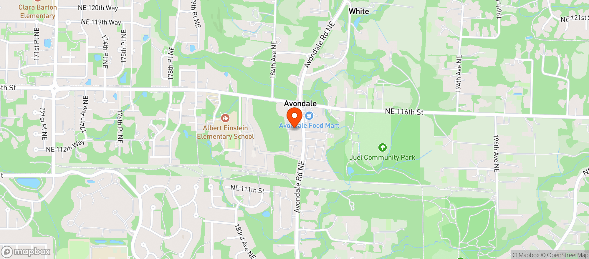 Map showing Pcc Community Markets