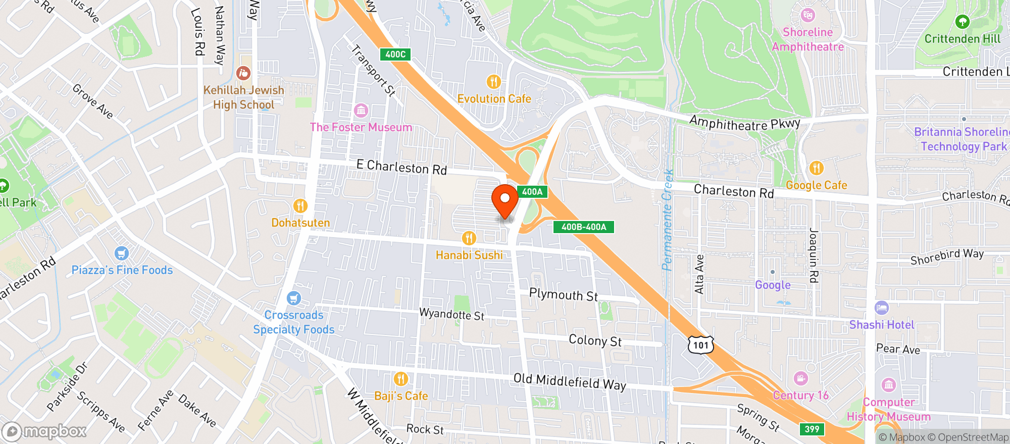 Map showing Lucky Minimart