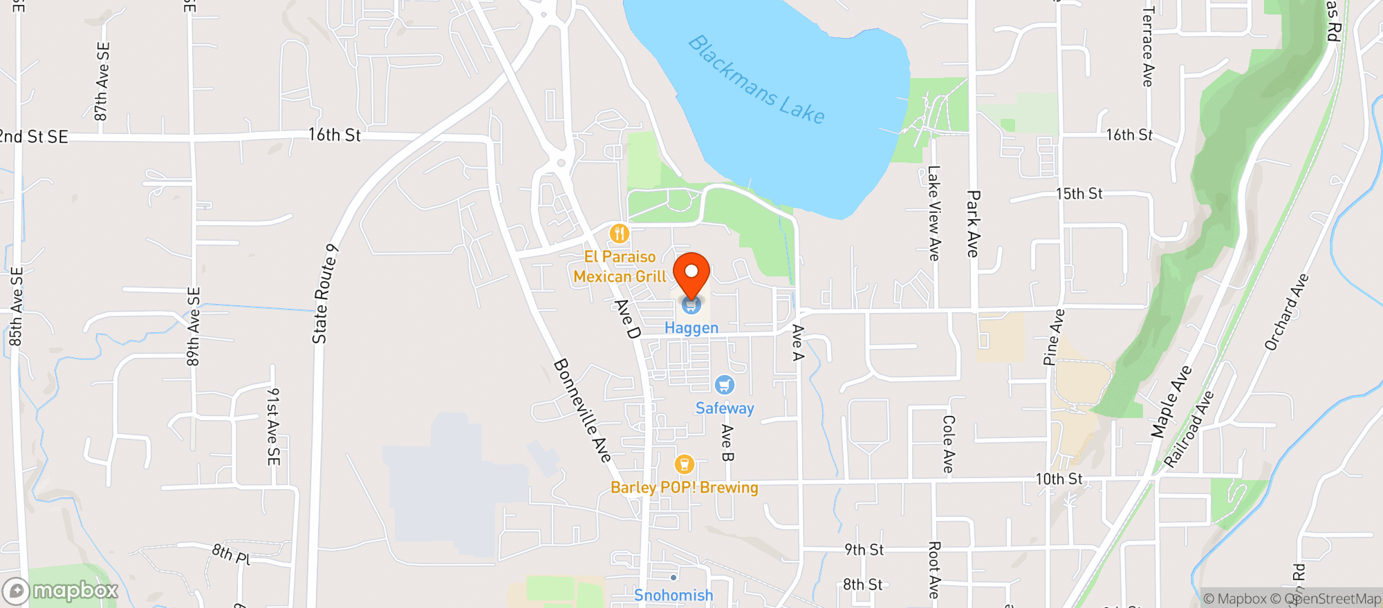 Map showing Haggen - 3482