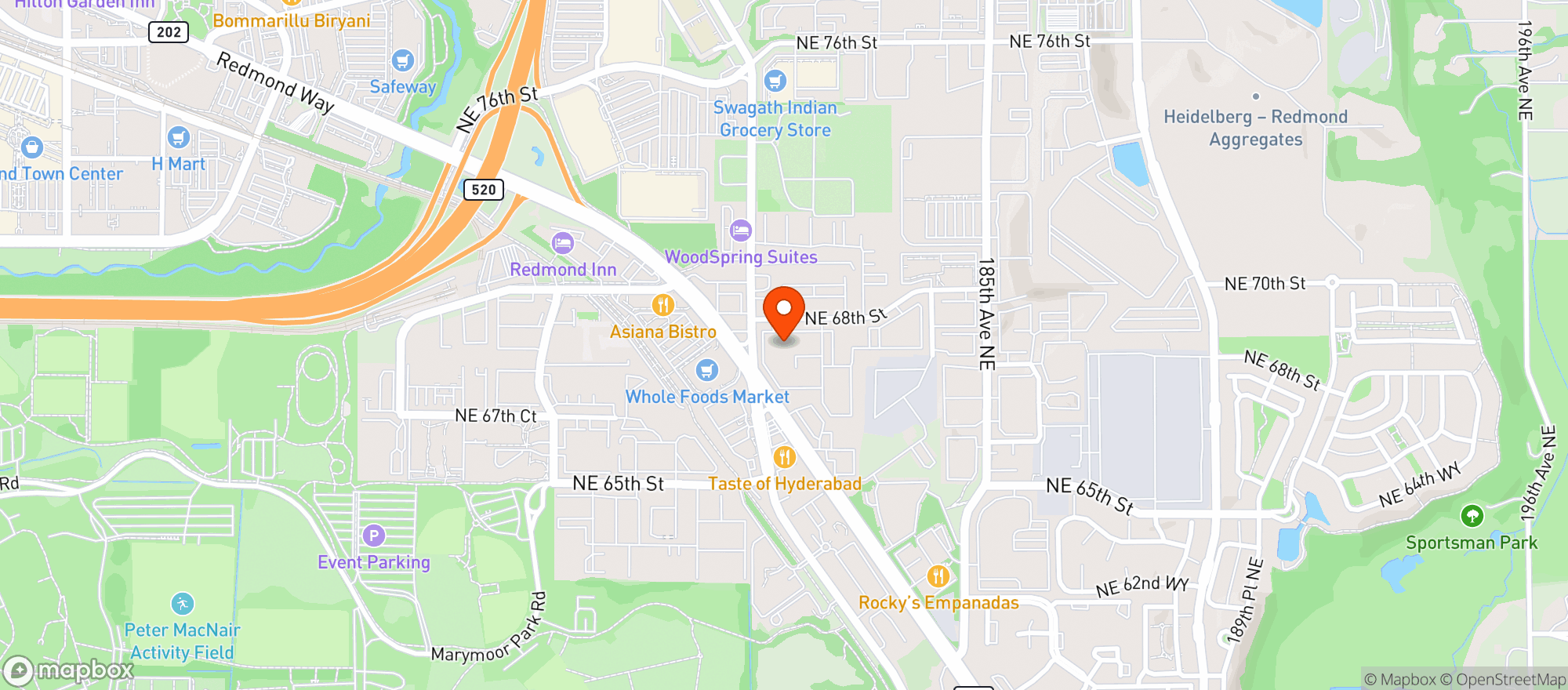 Map showing Pomegranate Bistro