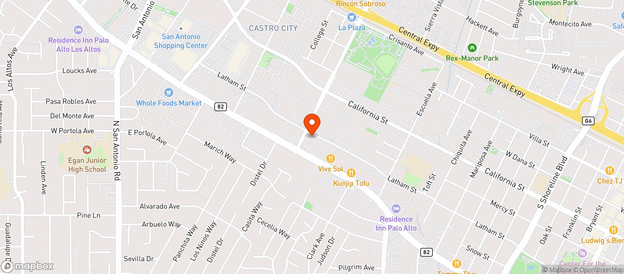 Map showing 7 Eleven