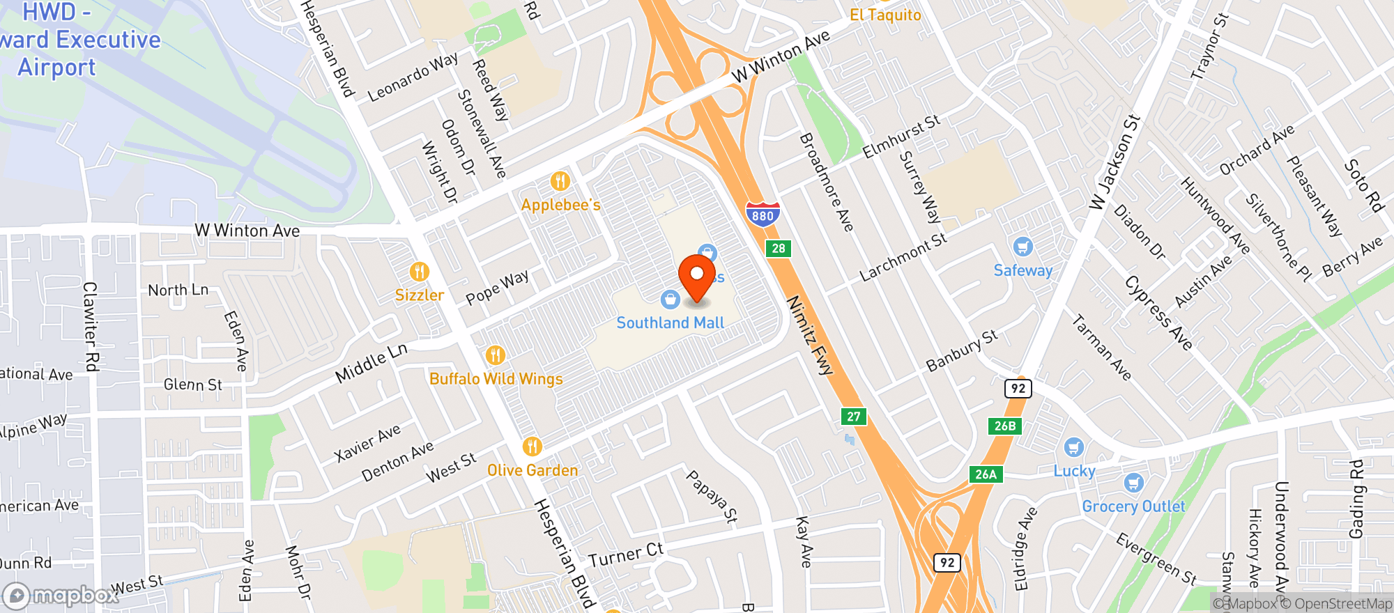 Map showing Gnc