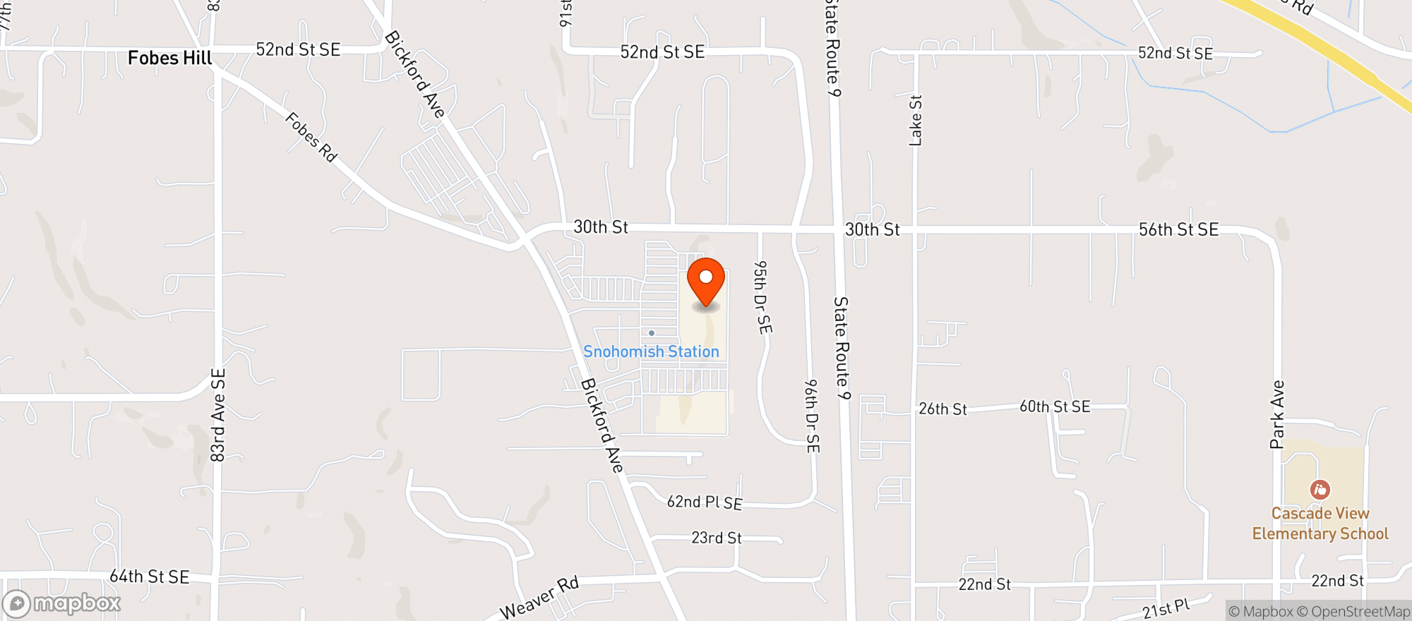 Map showing Fred Meyer