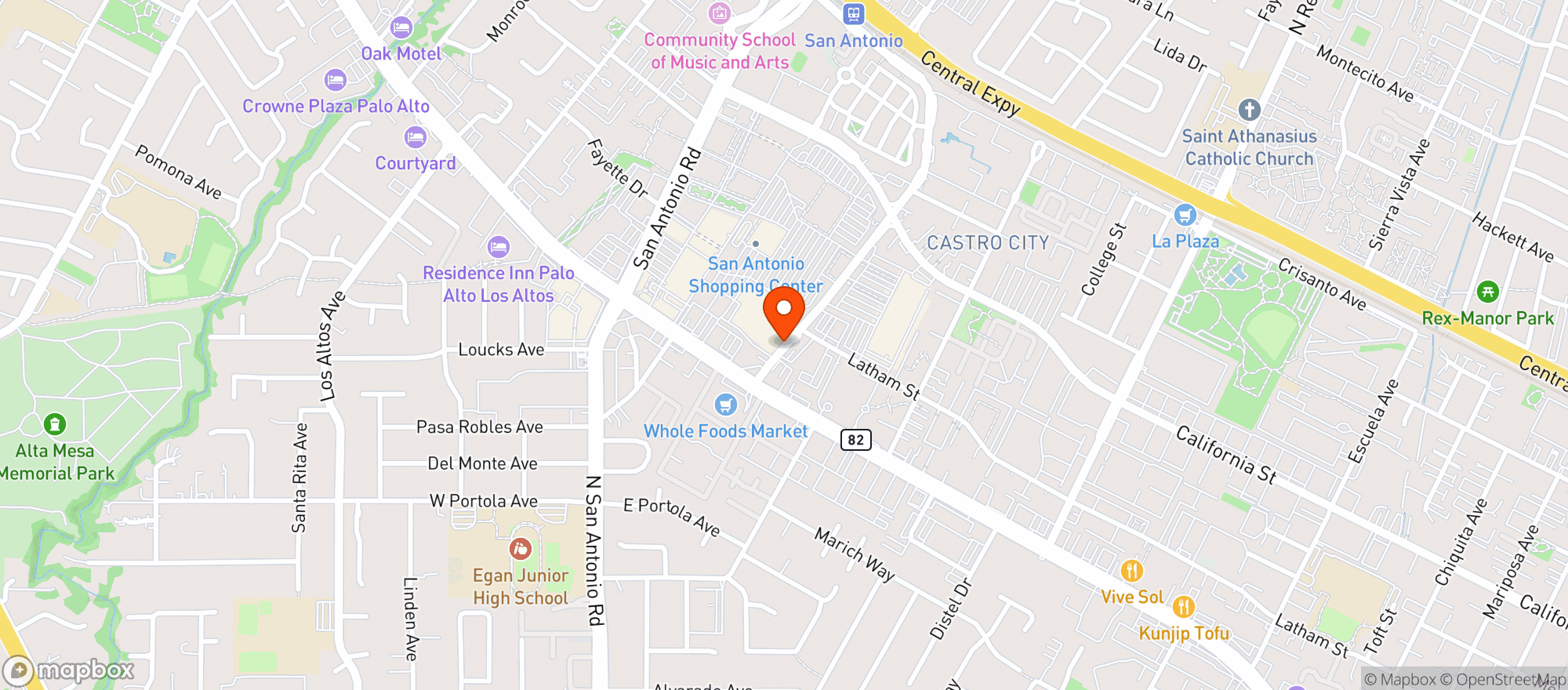 Map showing Walmart Supercenter