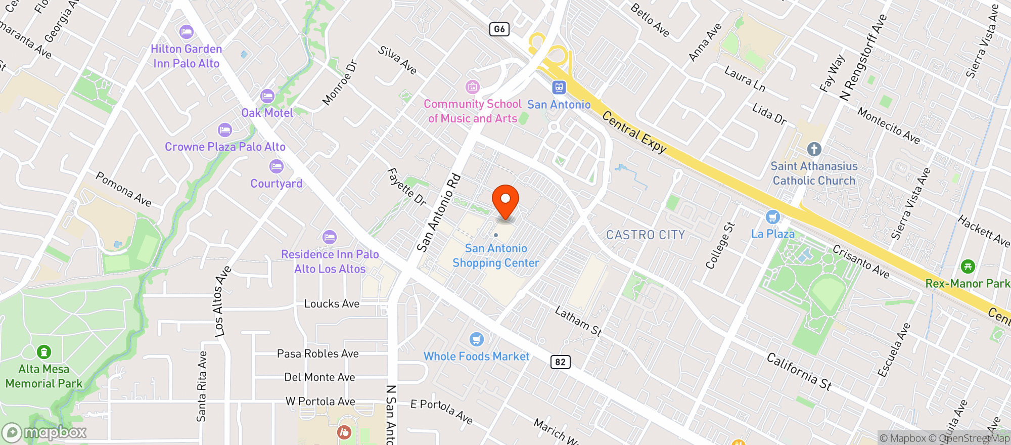Map showing Trader Joes