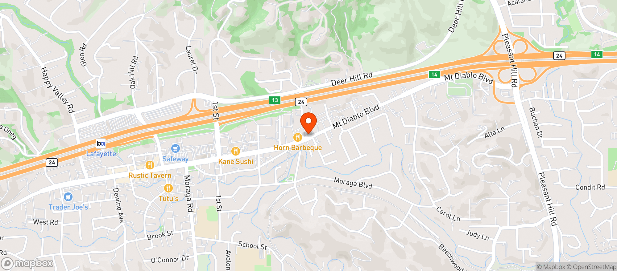 Map showing Headlands Brewing