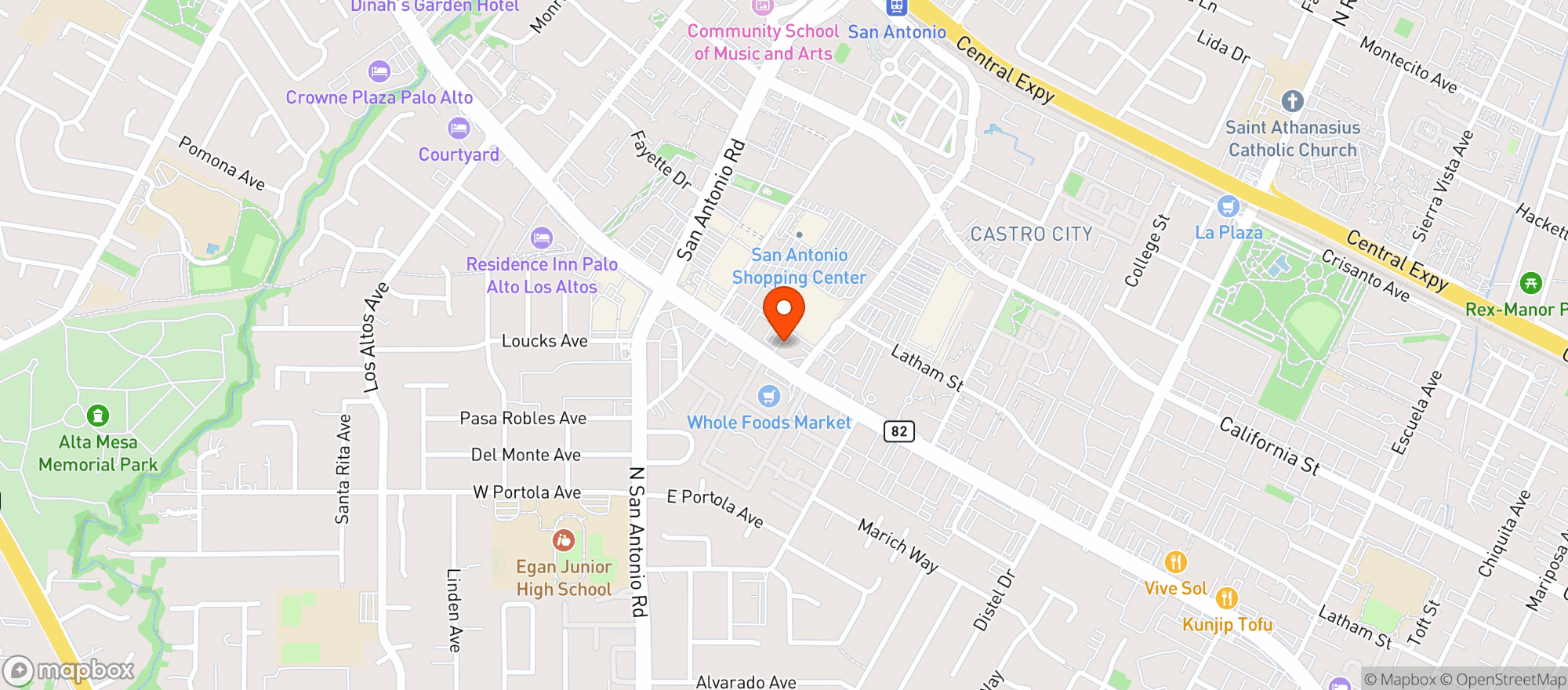 Map showing Gnc