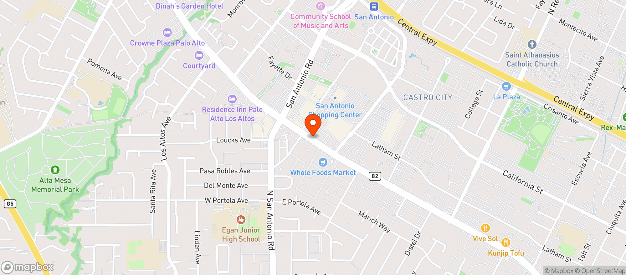 Map showing Chilis Grill & Bar