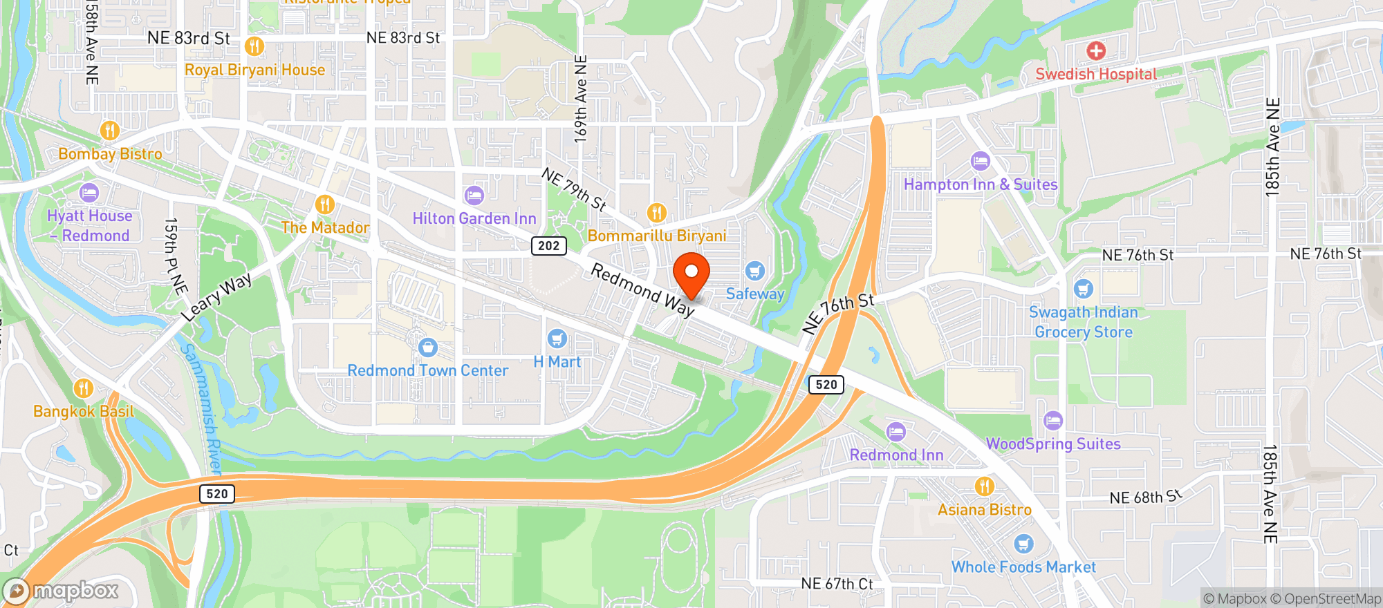 Map showing Gnc