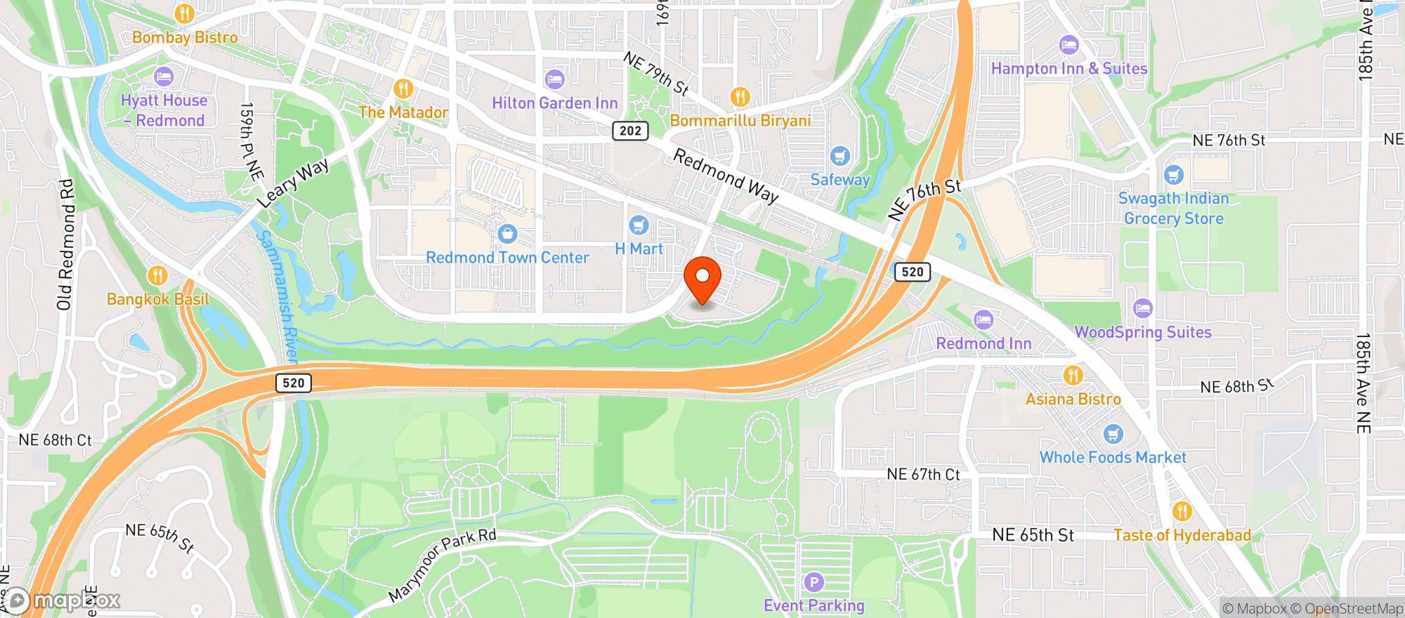 Map showing World Market Redmond