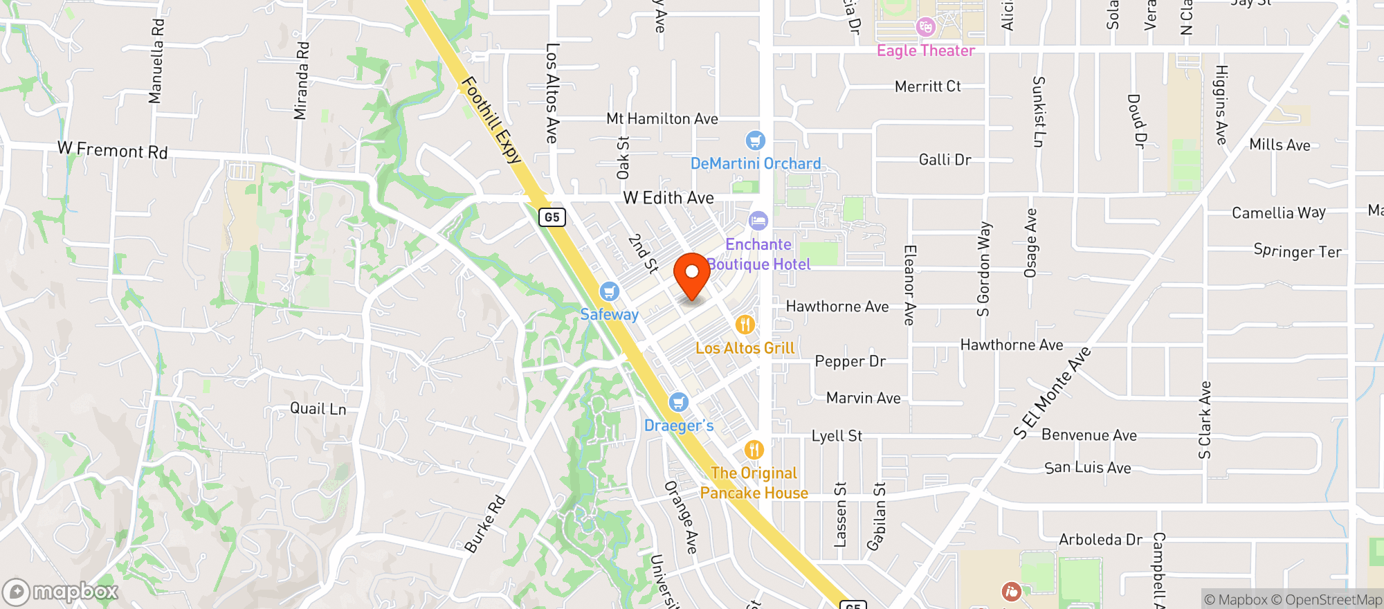 Map showing El Comal