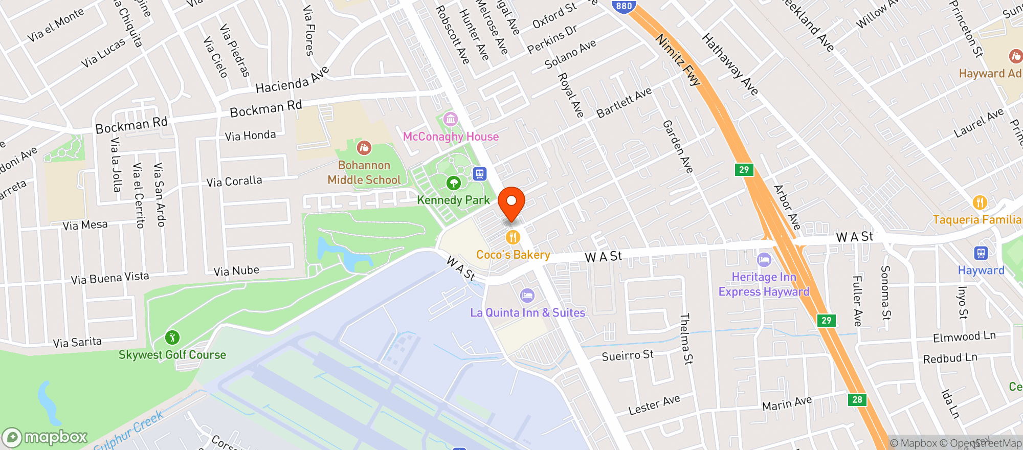 Map showing Target