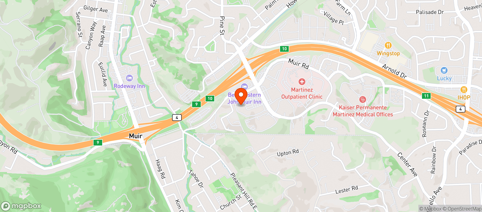 Map showing Raley's