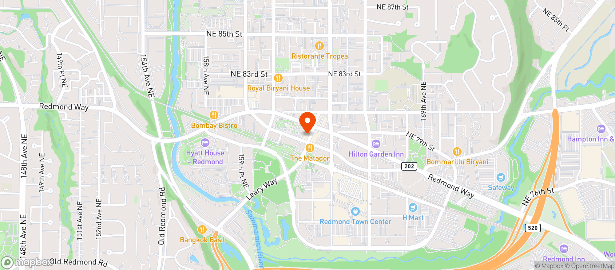 Map showing Palmers East