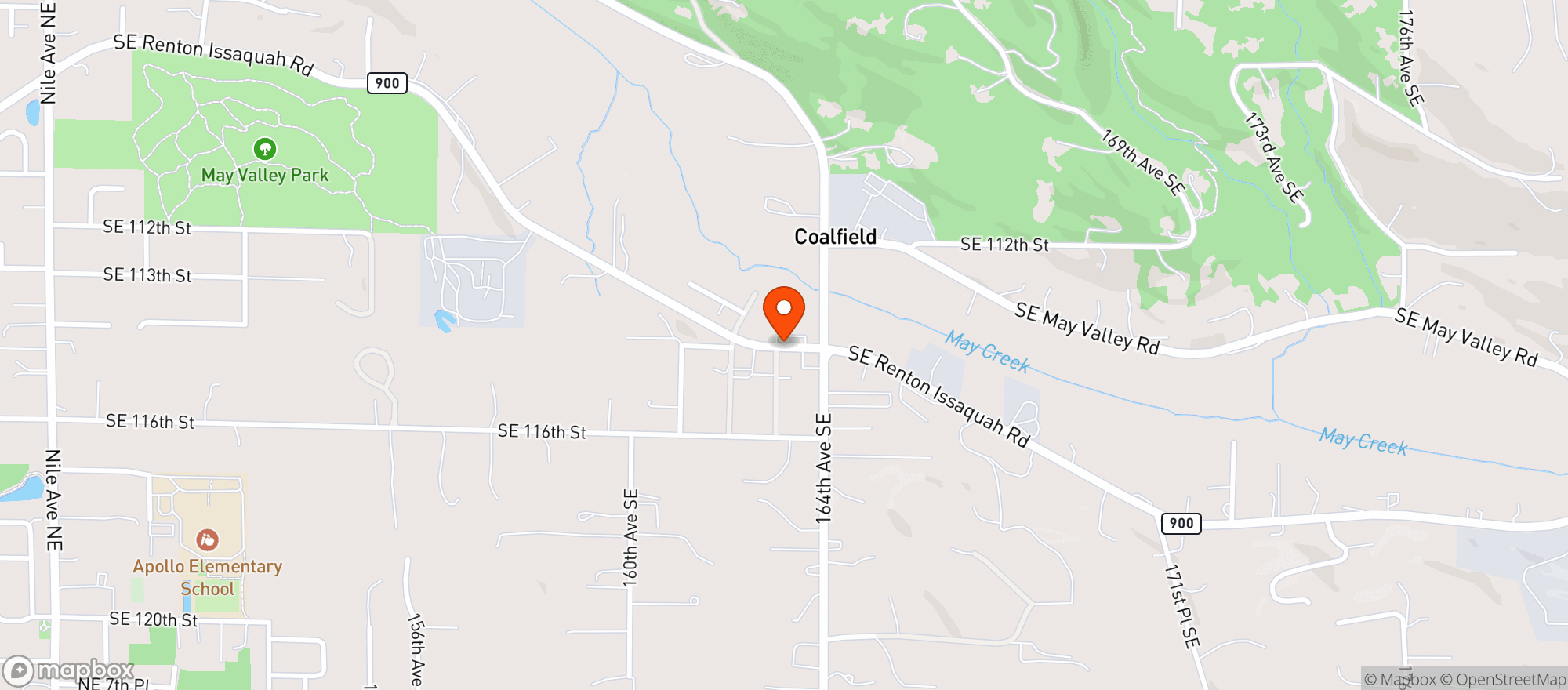 Map showing Issaquah Shell