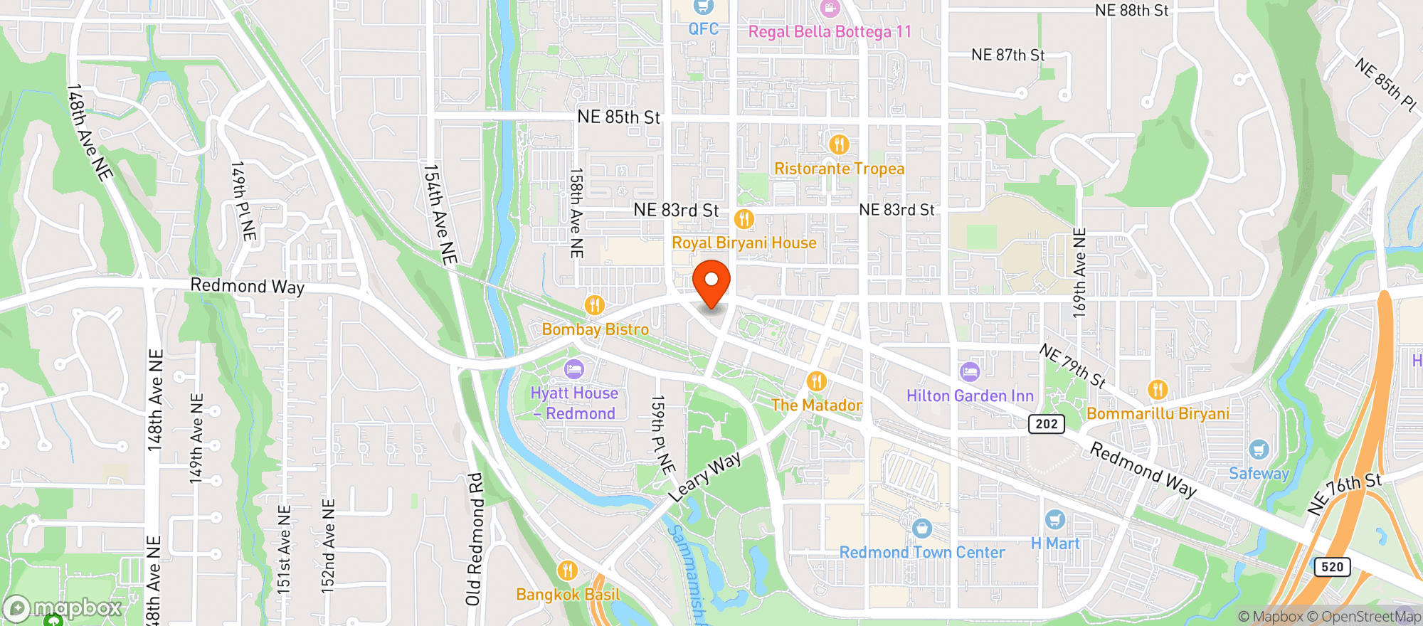 Map showing Tavolata - Redmond