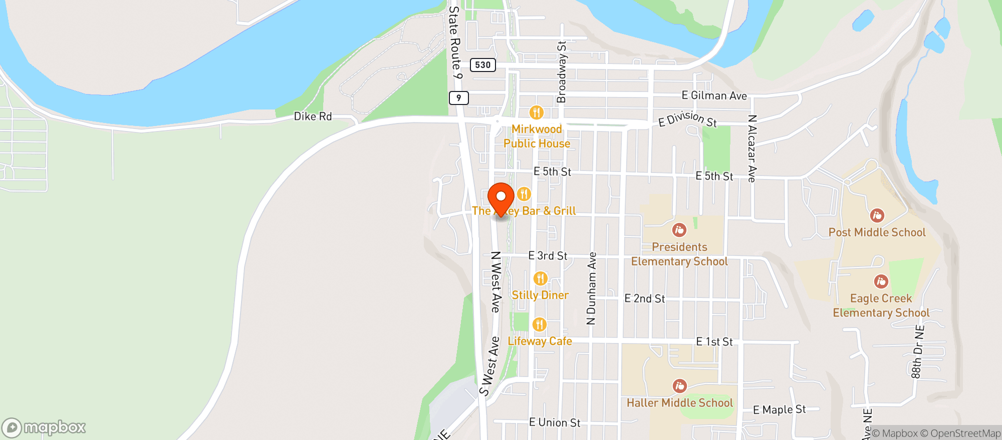 Map showing Shell Arlington