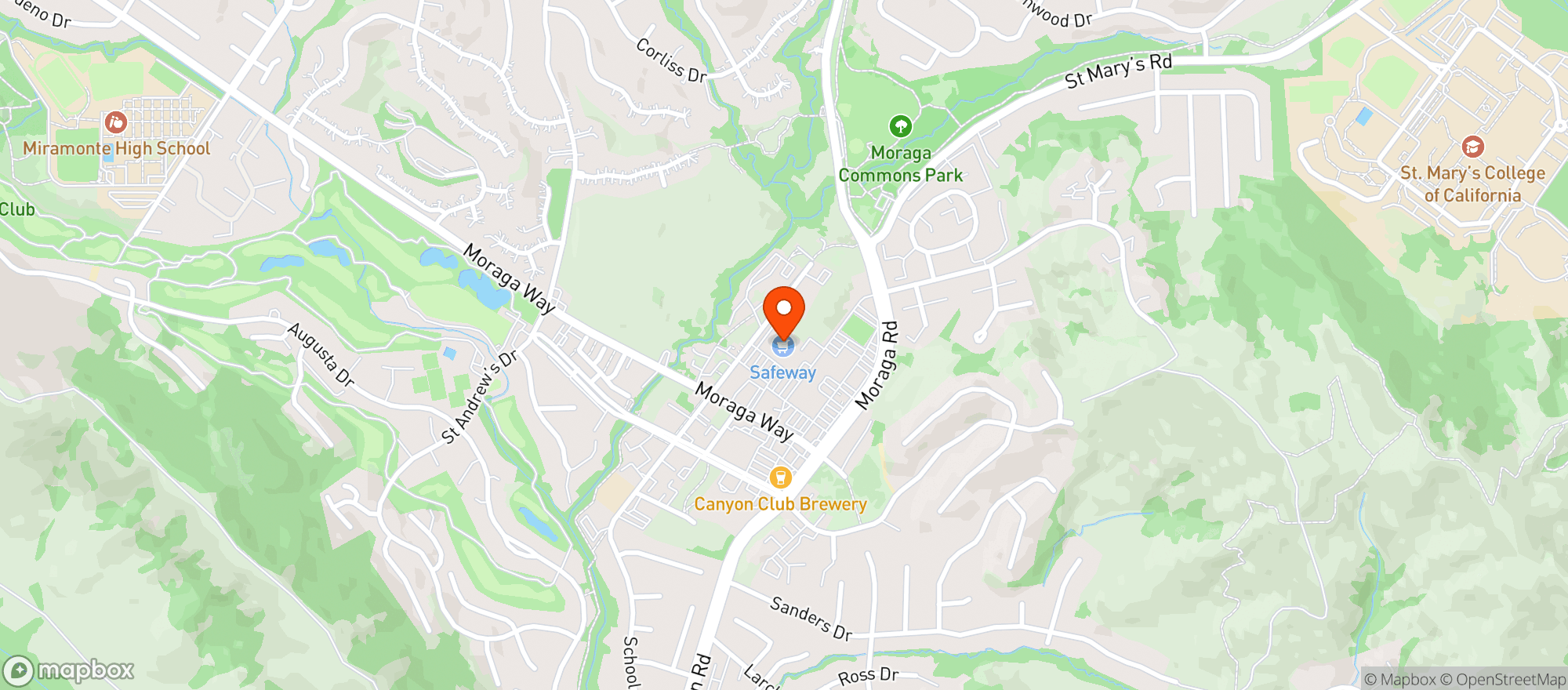 Map showing Safeway