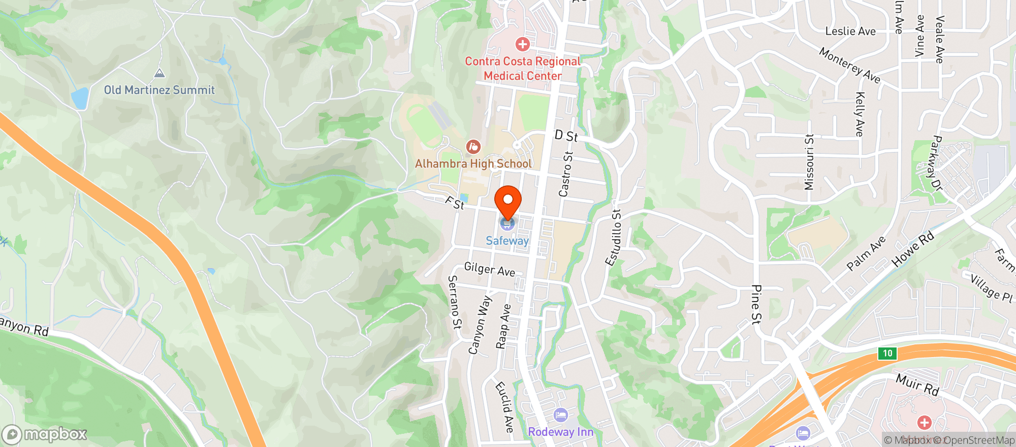 Map showing Safeway #939