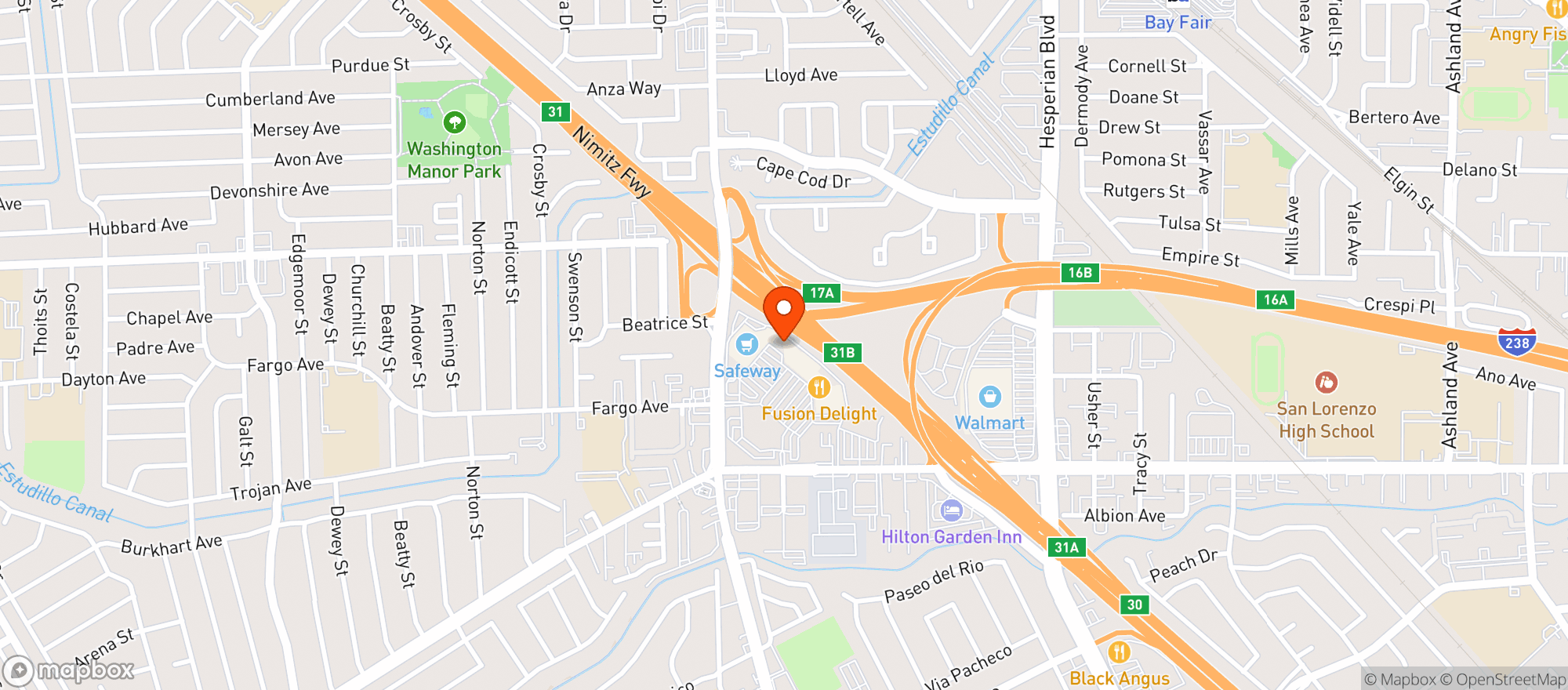 Map showing Gnc