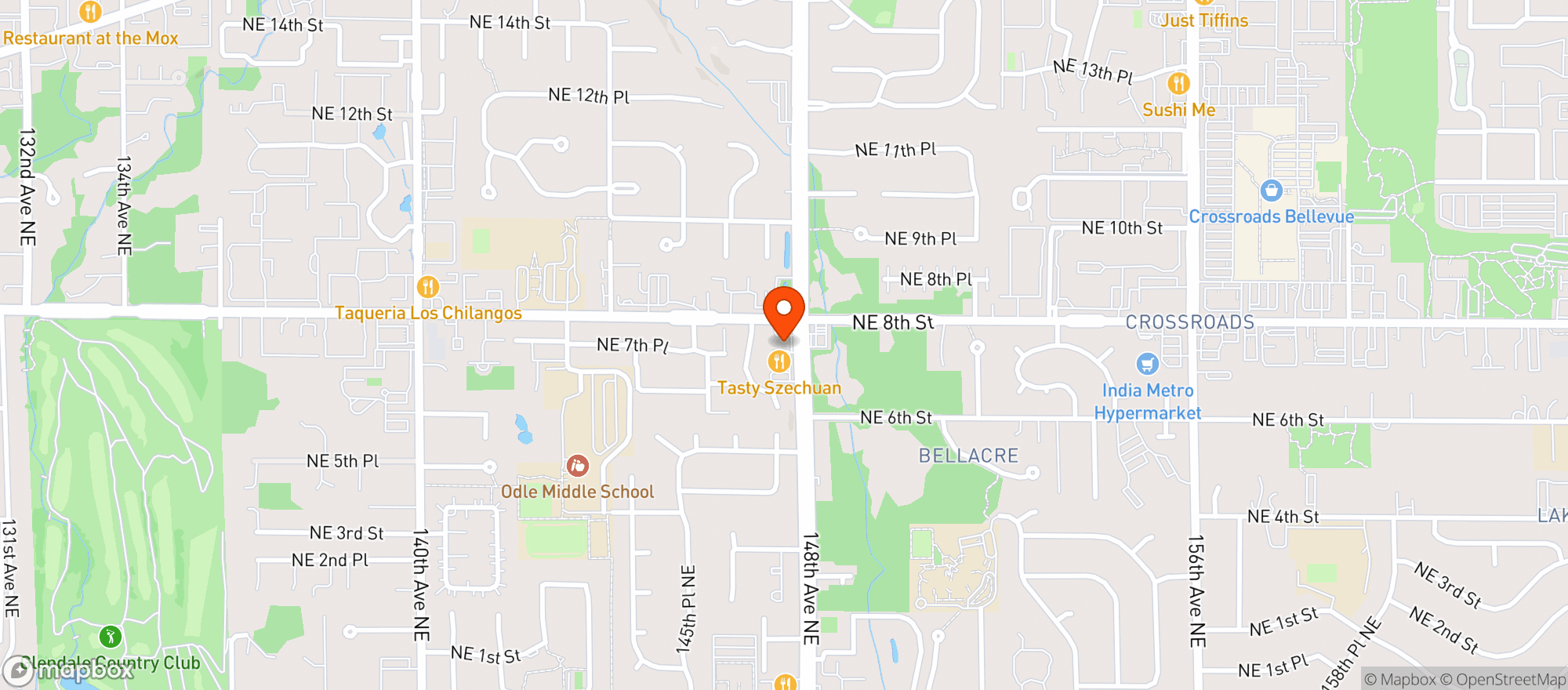 Map showing Vitamin Shoppe - Bellevue