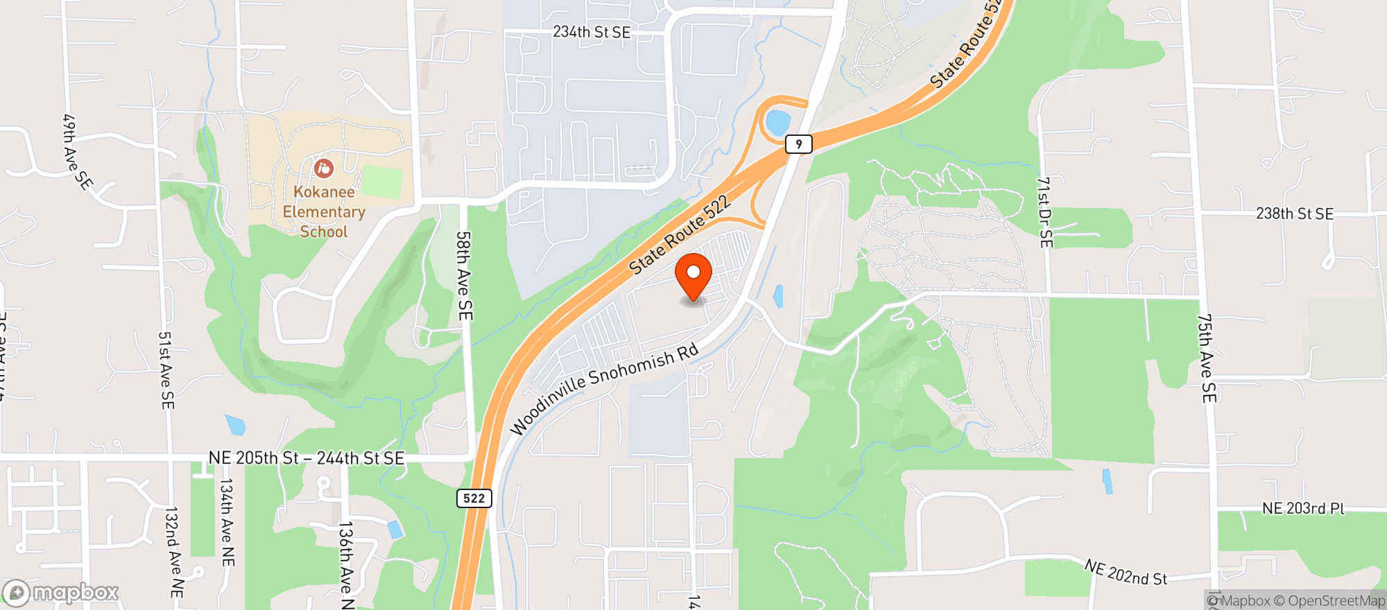 Map showing Costco 747