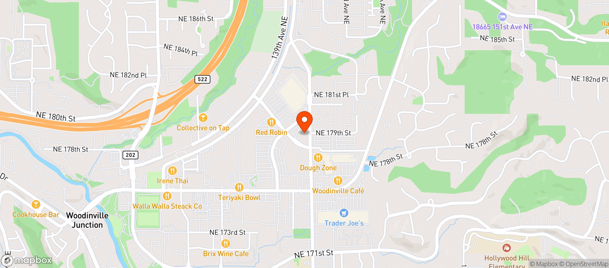 Map showing World Market Woodinville