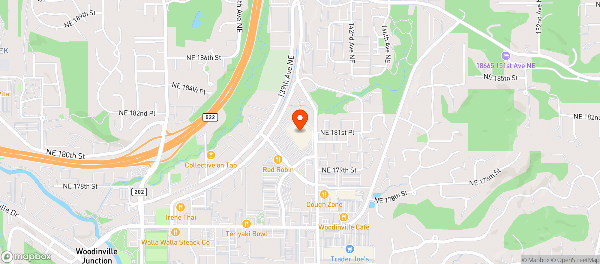 Map showing Target