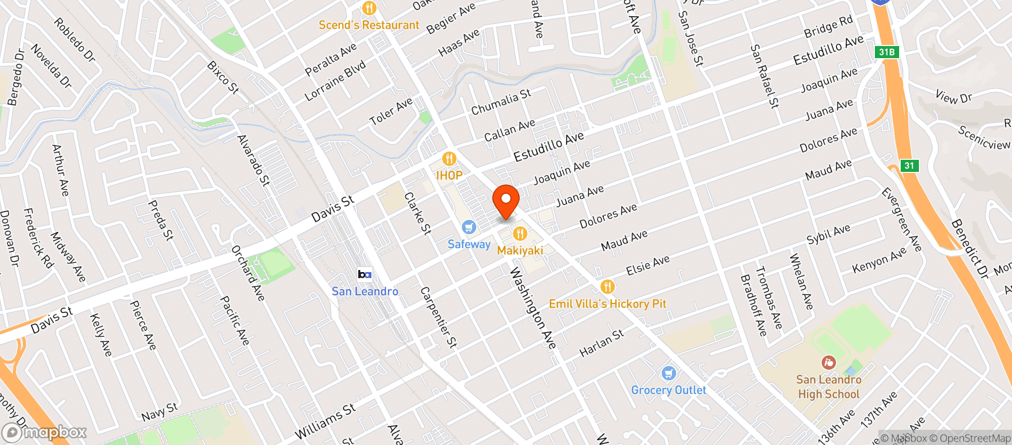 Map showing Bevbox