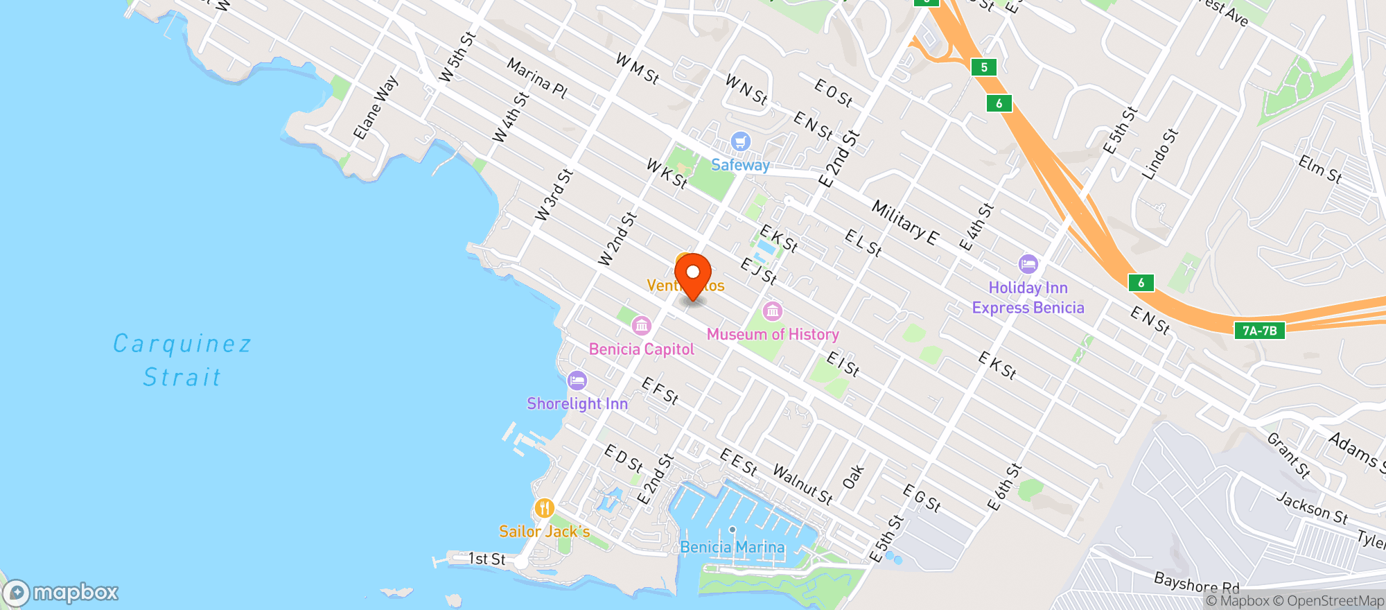 Map showing Sips