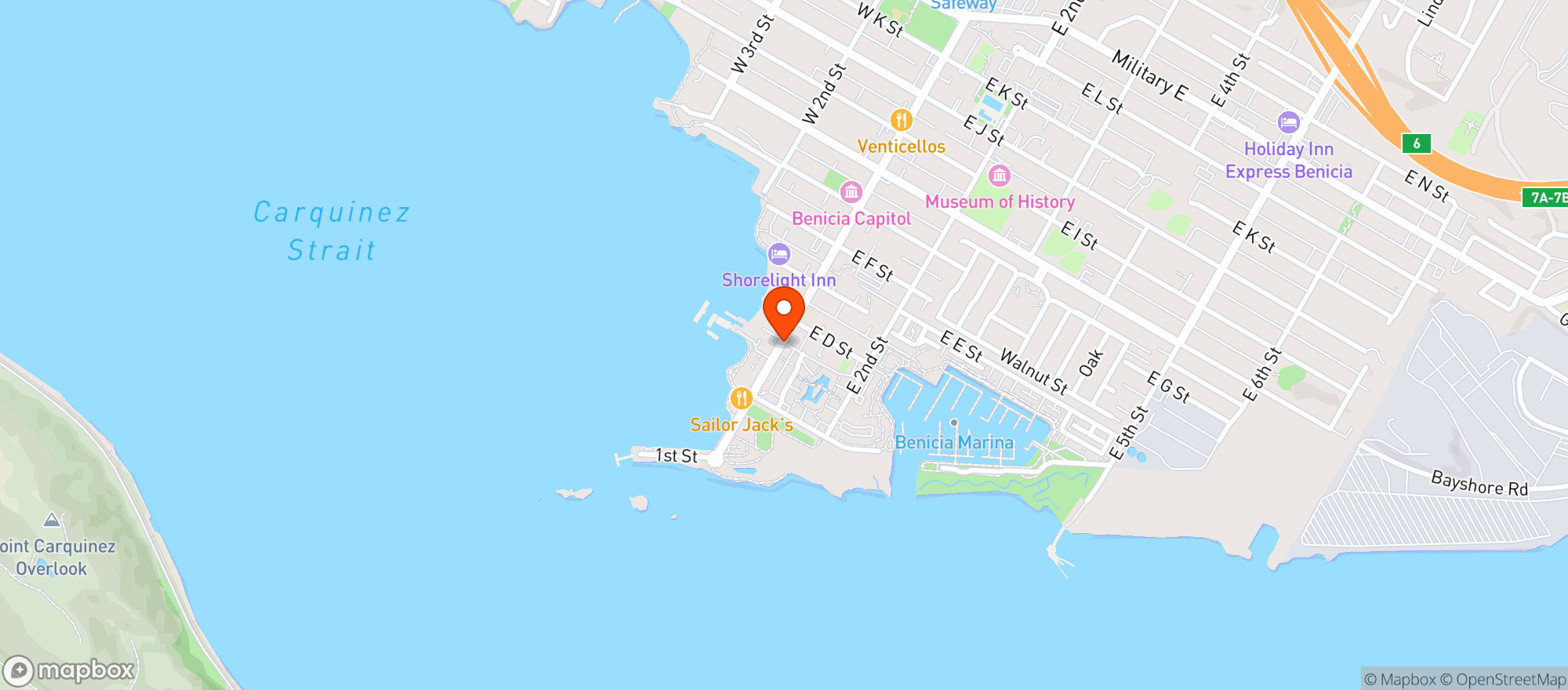Map showing The Chill