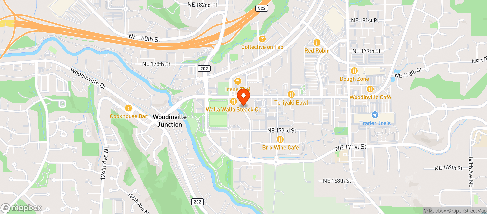 Map showing Jackson House