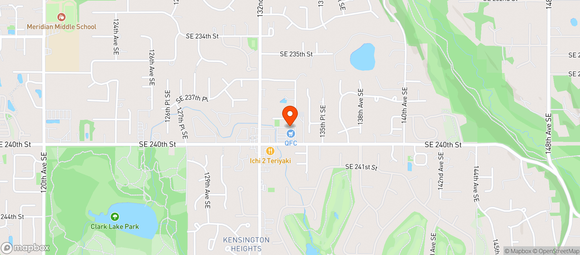 Map showing Qfc
