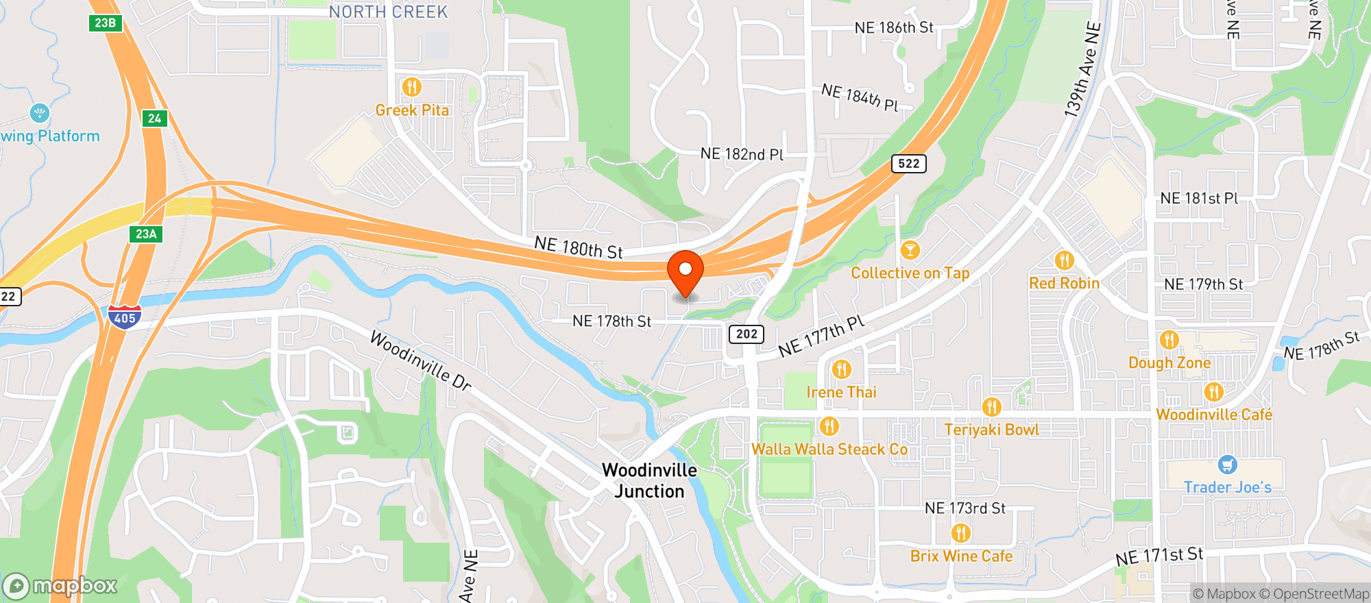 Map showing Moltenworks Glass Studio