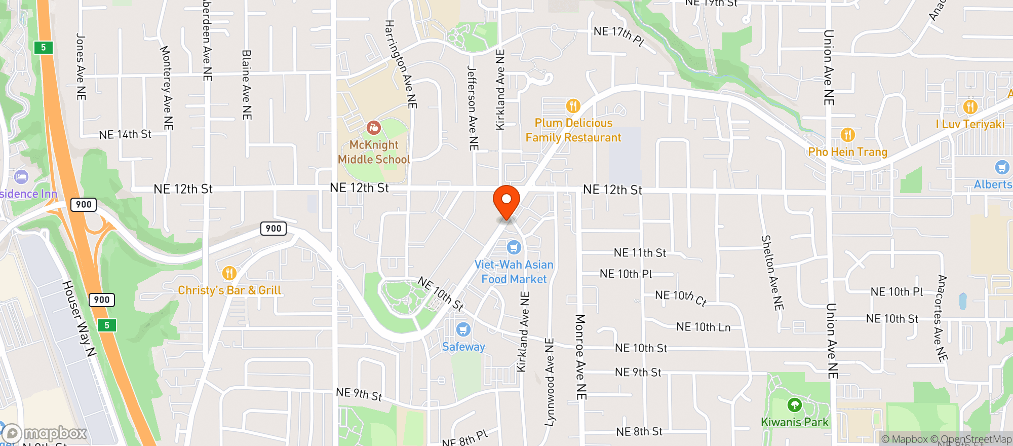 Map showing Grocery Outlet