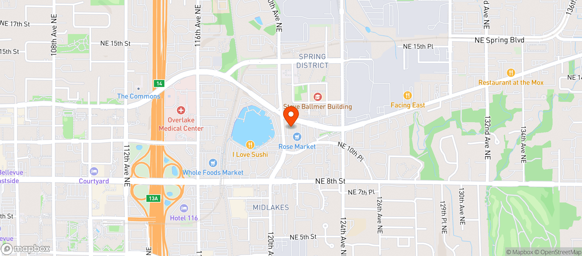 Map showing The Goose