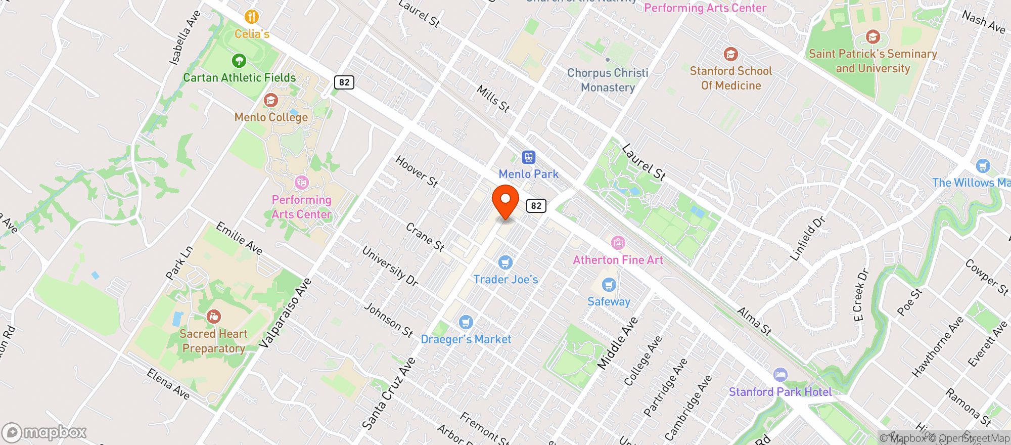 Map showing Bistro Vida