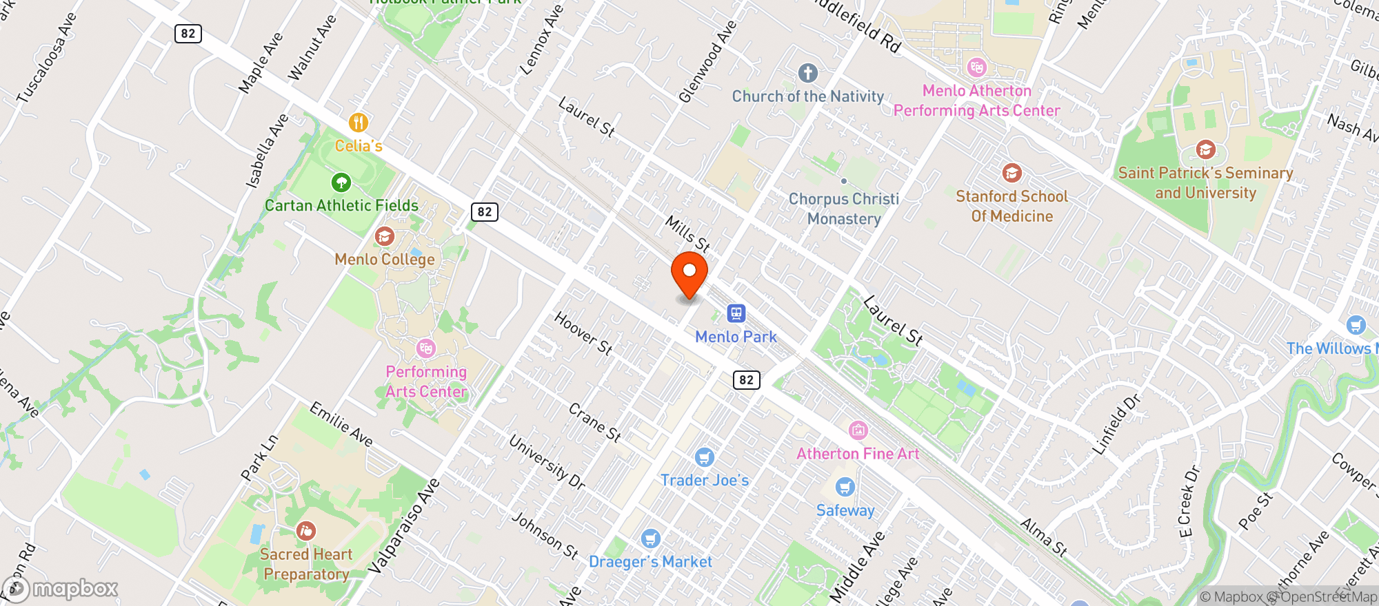 Map showing Barebottle Brewing Company